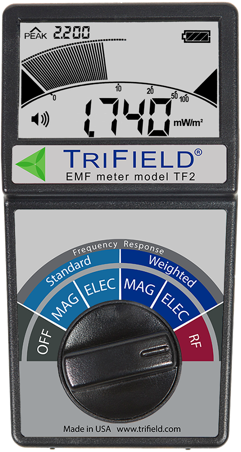 美國Trifield EMF meter TF2微波輻射探測儀高斯計電場計無線電功率密度計