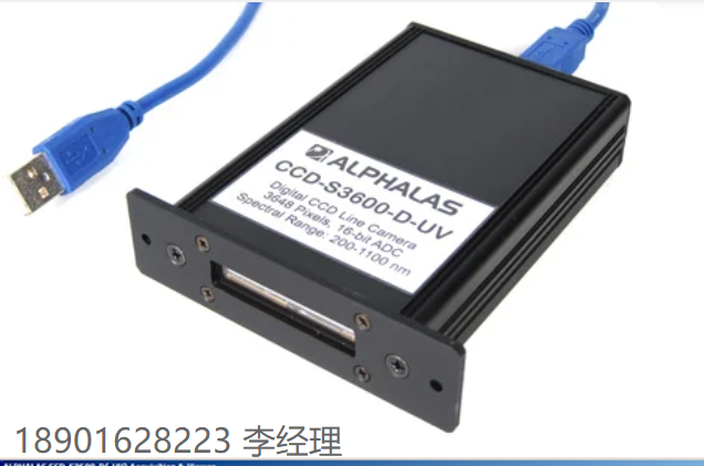 德國 ALPHALAS GmbH先進的數字CCD線相機，帶有高速USB、軟件和LabVIEW驅動程序：CCD-S3600-D（-UV）