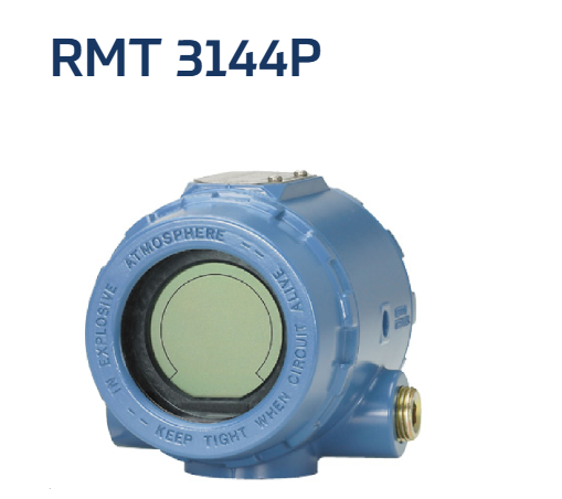 BURNS ENGINEERING 羅斯蒙特 3144P 溫度變送器，帶可選指示器。雙傳感器功能，提供 4 至 20 mA 信號、HART 或 FOUNDATION Fieldbus 協議。可用的發射器-傳感器匹配，