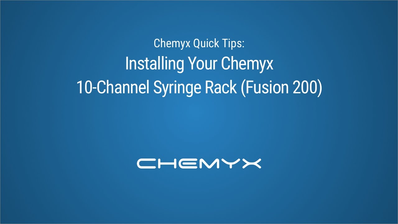 美國Chemyx Fusion 系列精密微量注射泵 如何安裝10通道注射器架（Chemyx Fusion 200）