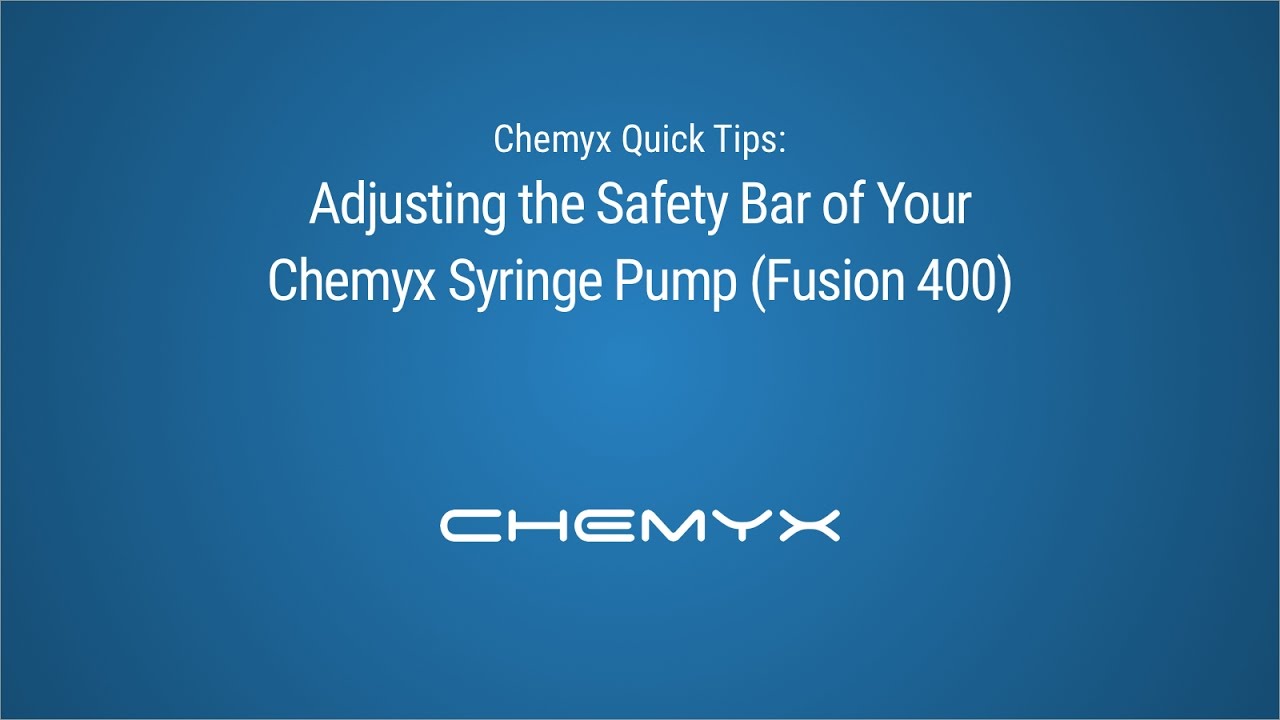 美國Chemyx Fusion 系列精密微量注射泵 如何調(diào)整注射泵的安全桿（Chemyx Fusion 400）