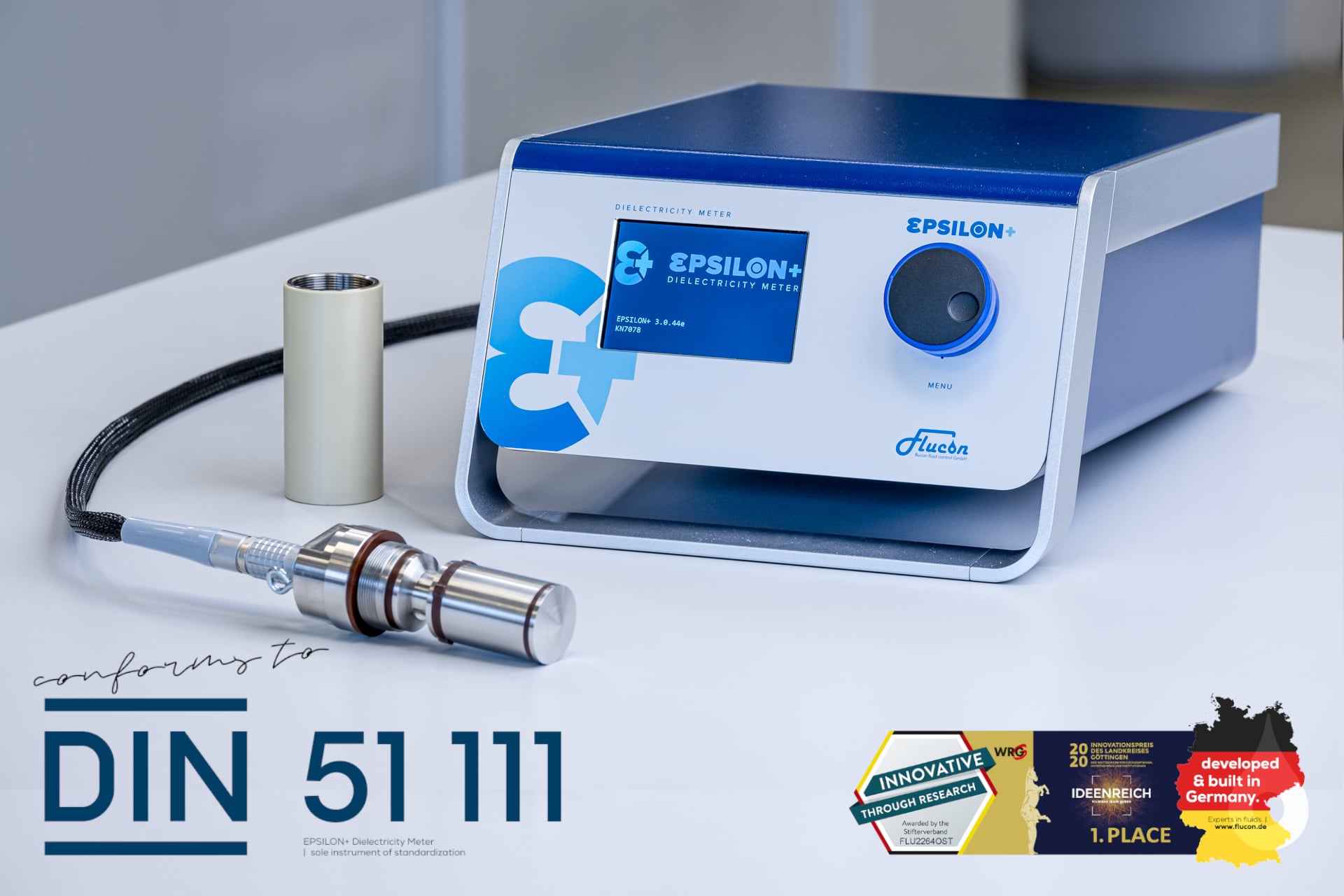 Flucon fluid control GmbH  EPSILON+電介質(zhì)計(jì)  用于測(cè)量介電流體特性(電導(dǎo)率、介電常數(shù)、DDF)