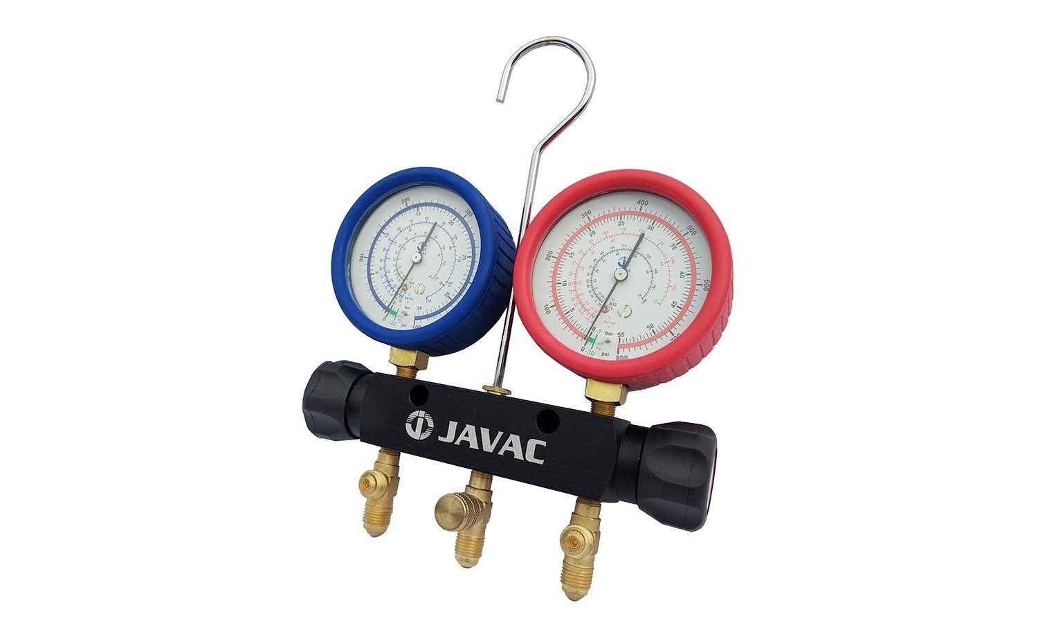 美國JAVAC-2 Piston Valve R410a Gauge Set with 36″ Hoses 壓力表