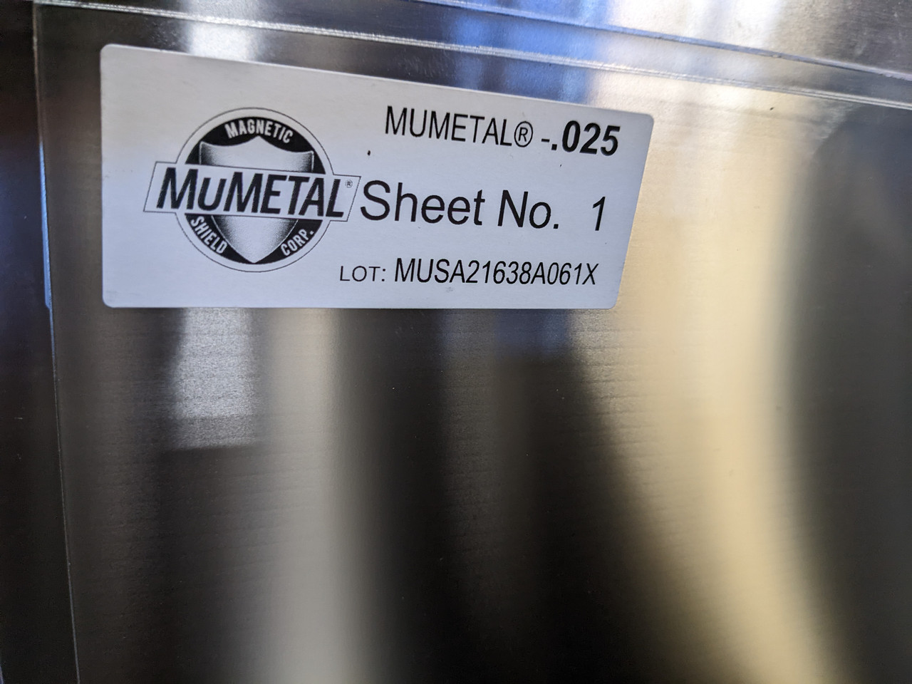 MuMETAL應力退火板 Stress Annealed Sheet