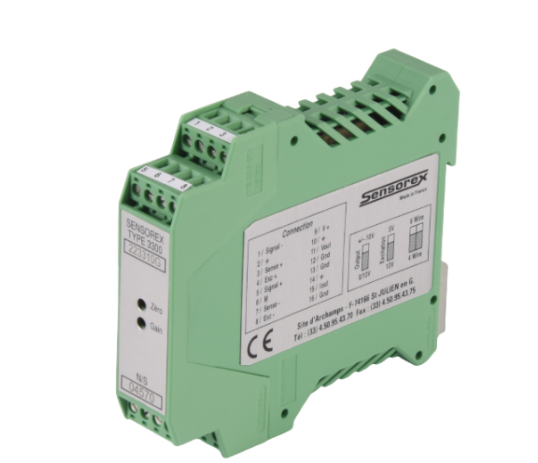 法國Meggitt （sensorex）,LVDT SX3120 調節器,一款用于 LVDT/RVDT 和 1/2 電感式電橋傳感器的工業調節器