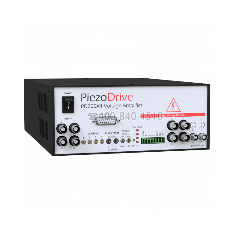 PD200X4  四通道功率放大器, 電壓放大器， 四通道壓電驅動器, 壓電驅動器 , 四通道線性放大器, 四通道放大器, 多通道壓電驅動器