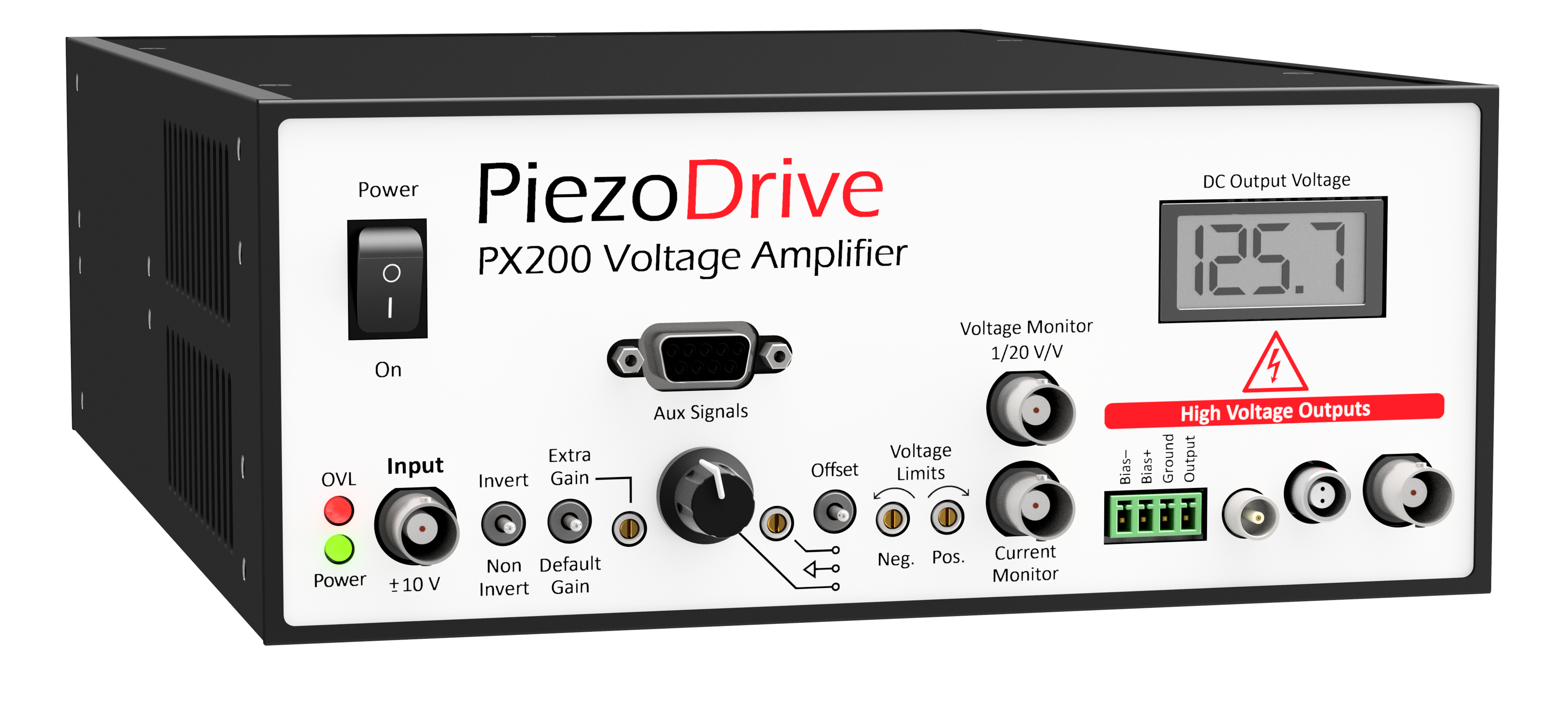 Piezodrive PX200電壓放大器, 壓電陶瓷驅動器，140W功率放大器，,適用于電光、超聲波、振動控制、納米定位系統和壓電電機等各種應用