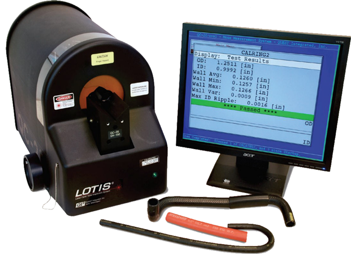 Quest Lotis QC-20非接觸測量系統, QC-20 軟管試測量系統, QC-20非接觸式測量機管, QC-20 軟管測量系統, 軟管管徑測量設備