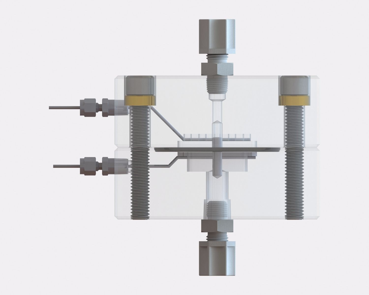 美國 Sterlitech CF016A Electrode Modified Crossflow Assembly, Acrylic  電極改性橫流組件，亞克力