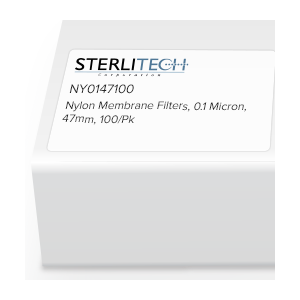 Sterlitech  尼龍膜過濾器， 0.1 微米， 47毫米， 100/包  NY0147100