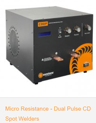 SUNSTONE CD400DP 點焊機，精細點焊機，精密電阻焊機，CDDP儲能點焊機，電阻焊接系統，小電焊機，雙脈沖電容放電點焊機, 雙脈沖精密點焊機，電容式放電焊機，電容焊機，電容放電點焊機，SUNSTONE電容放電點焊機，精細點焊機，CD200DP 雙脈沖電容放電點焊機， CD600DP 雙脈沖電容放電點焊機，提供高達400瓦秒的單脈沖或雙脈沖操作