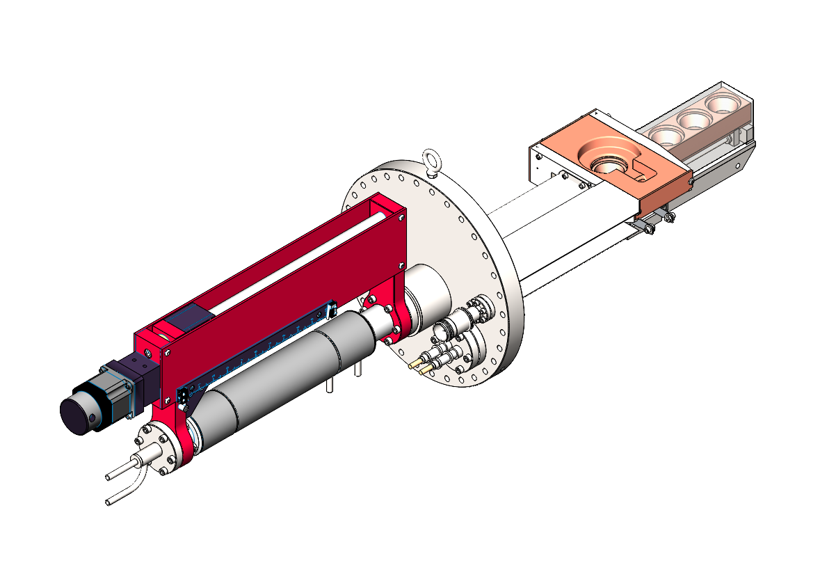 Thermionics HCL e-Gun™ Motorized Z Series Crucible Pocket Indexing Evaporation Source HCL系列多坩堝蒸發源