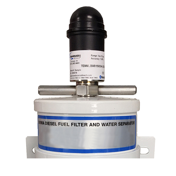 TRANSDUCERS direct, 無線壓力傳感器,用于燃油濾清器,CirrusSense TDWLB-FF