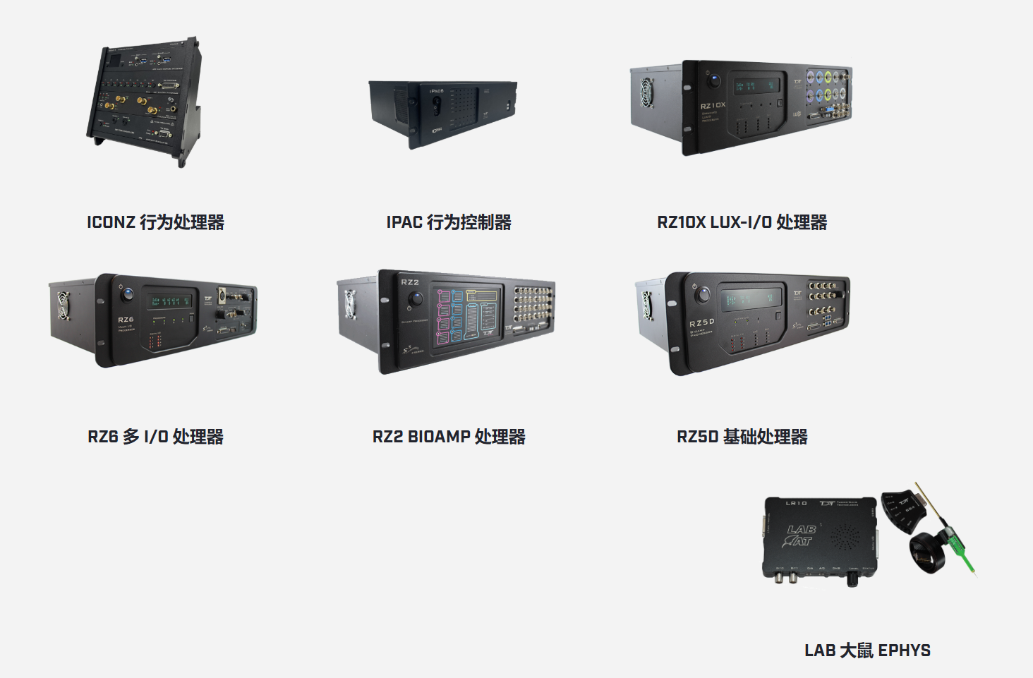 Tucker-Davis Technologies TDT 處理器 每個 TDT 系統的基礎