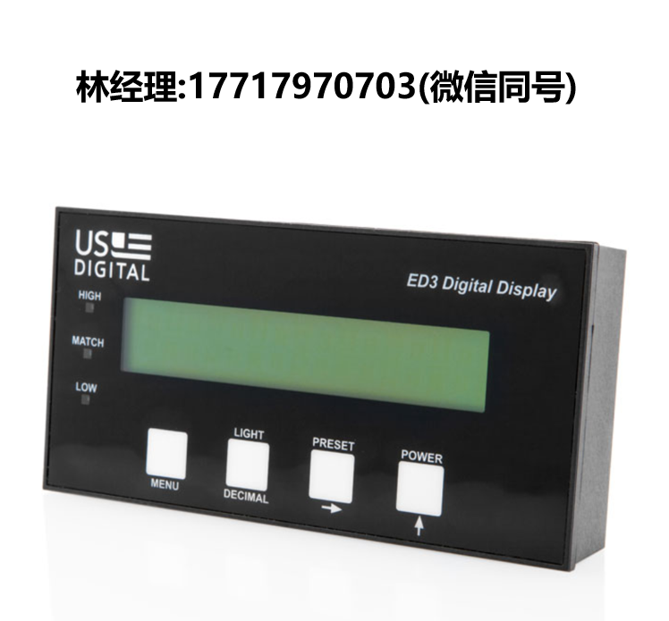 US digital,數字編碼器顯示器,ED3,LCD 顯示器,US DIGITAL代理
