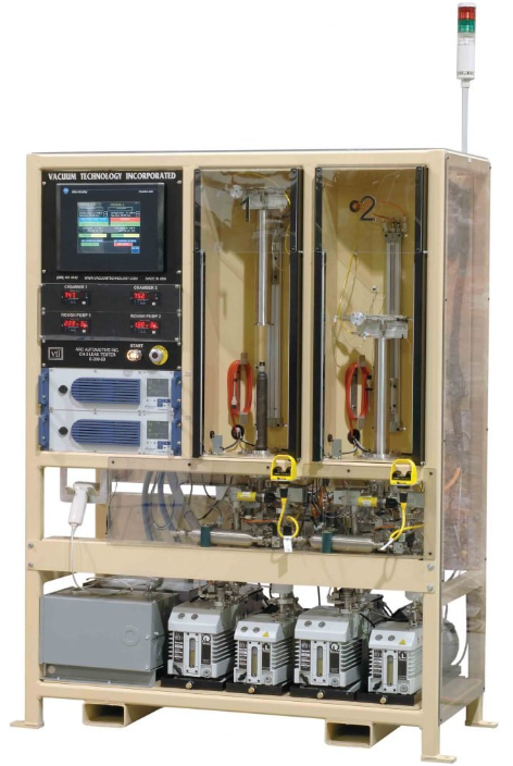 美國Vacuum Technology ,泄漏檢測系統,安全氣囊充氣機氦氣泄漏測試系統,為許多不同尺寸的被測裝置 （UUT） 提供安全可靠的精細泄漏測試